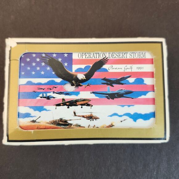 Operation Desert Storm 1991 Playing Cards USA Gemaco Bridge Vintage Complete - Picture 1 of 10